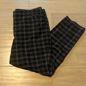 White House Black Market Black and White Patterned Pants